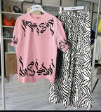 Stylish Printed Night Suit - 2 Pcs Set for Comfortable Sleep